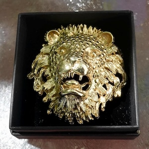 Chanel Brooch Lion - Etsy