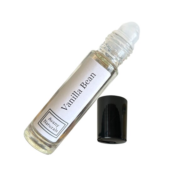Vanilla Bean Oil - Rollerball Body Perfume, Unisex Fragrance Samples, Travel Size Scented Cologne, Mini Roll on Scents for Purse, Bag or Car