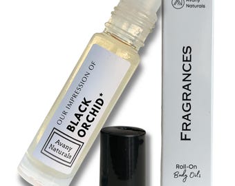 BLACK ORCHID - Scented Oil Based Perfume | Type Fragrance Perfumed Body Oil For Women | Pheromone Long Lasting Roll-on Cologne
