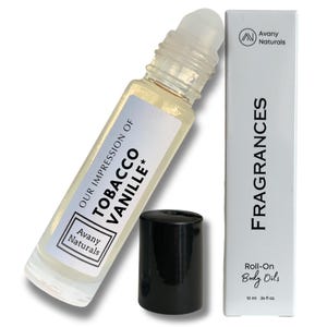 TOBACCO VANILLE - Scented Oil Based Perfume | Type Fragrance Perfumed Body Oil For Men & Women | PHEROMONE Long Lasting Roll-on Cologne