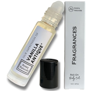 Vanilla Antique Perfume Oil Solid Cologne Unisex in Rollerball Small Perfume Samples