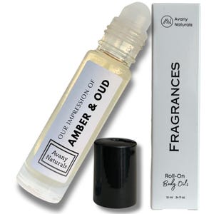 Amber Oud Perfume Oil Solid Cologne Unisex in Rollerball Small Perfume Samples