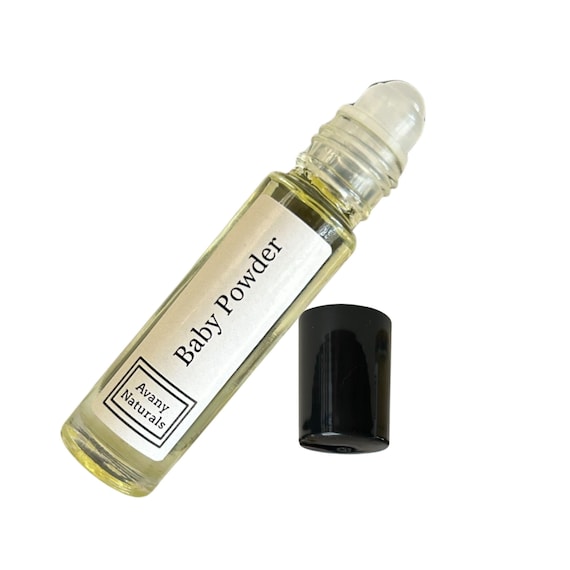 Baby Powder Scented Oil - Rollerball Body Perfume, Unisex Fragrance Samples, Travel Size Cologne, Mini Roll on Scents for Purse, Bag or Car