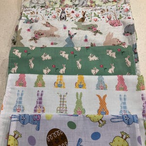 Table Runner Bunnies Easter Spring Jack Rabbit Bunnies (12x52 inches)