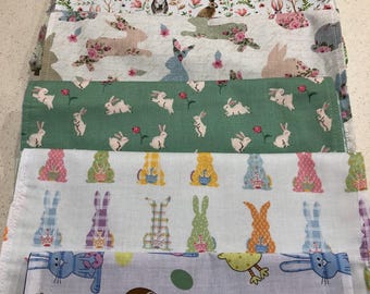 Table Runner Bunnies Easter Spring Jack Rabbit Bunnies (12x52 inches)