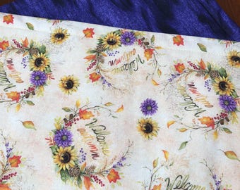 Manteles individuales con diseño de ramo de girasoles otoñales, con imagen de espejo, para mesa, armarios, manteles individuales de mamá, lavables y hechos a mano.
