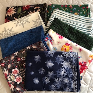 Flannel Pillowcase LUXE Flannel Snowflakes, Solids Green Blue Butterflies, Flowers Luxe Soft Flannel