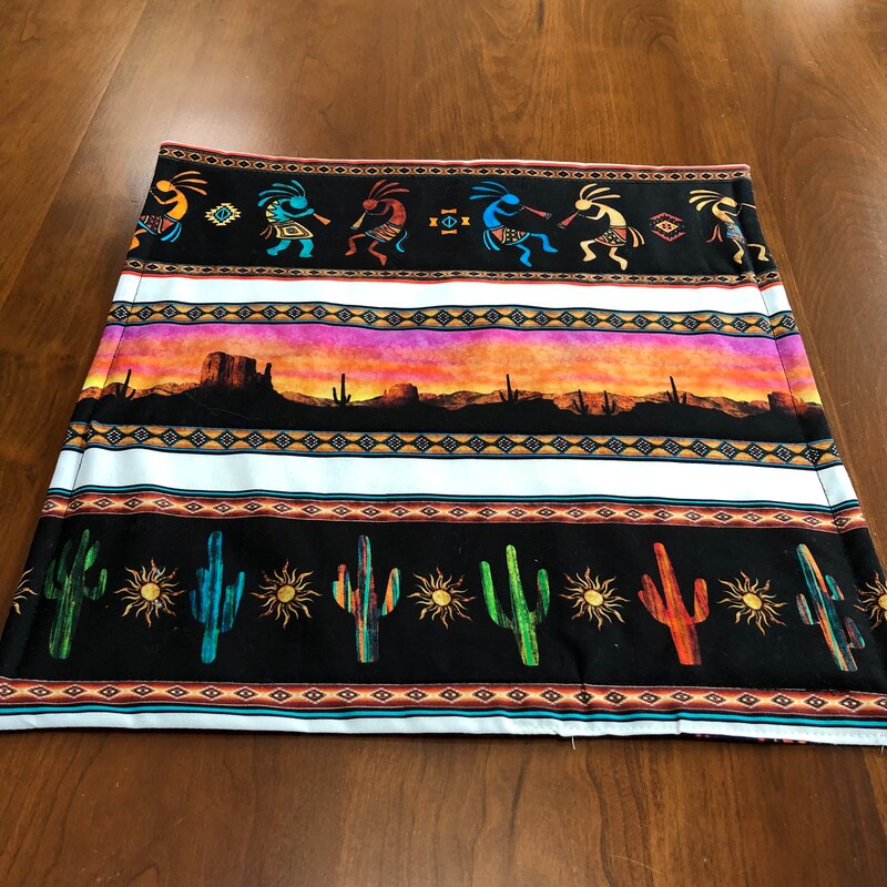 Sunset Cactus Quilted Table Runner NCU0DDK2593