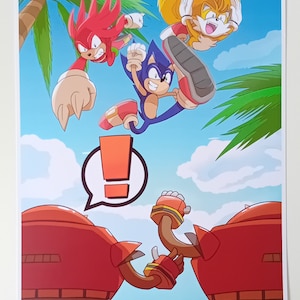Sonic Heroes A4 Print