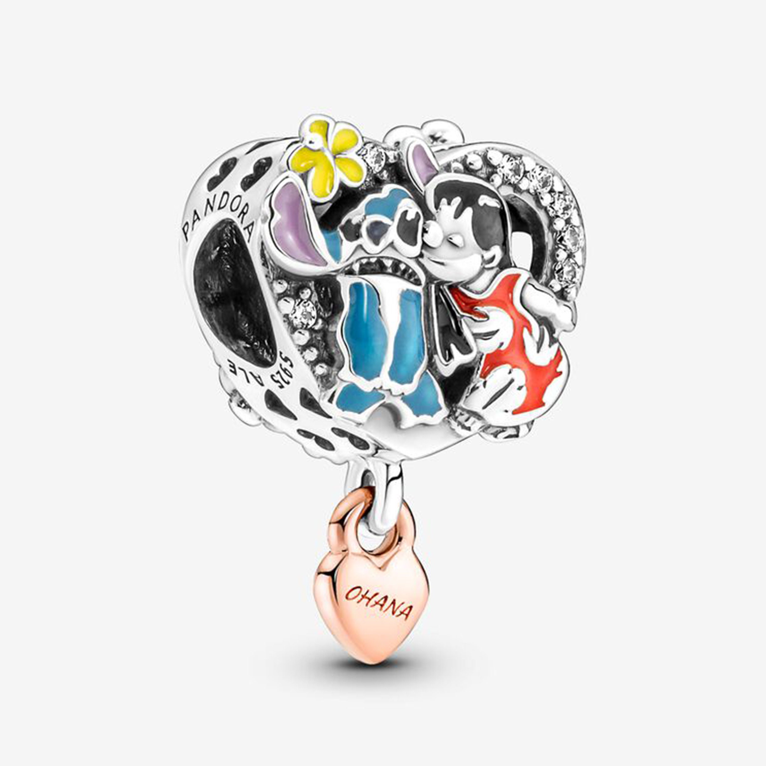 Ohana Lilo & Stitch Inspired Charm Fits Pandora Bracelet , Ohana