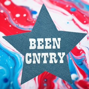 BEEN CNTRY star patch iron-on
