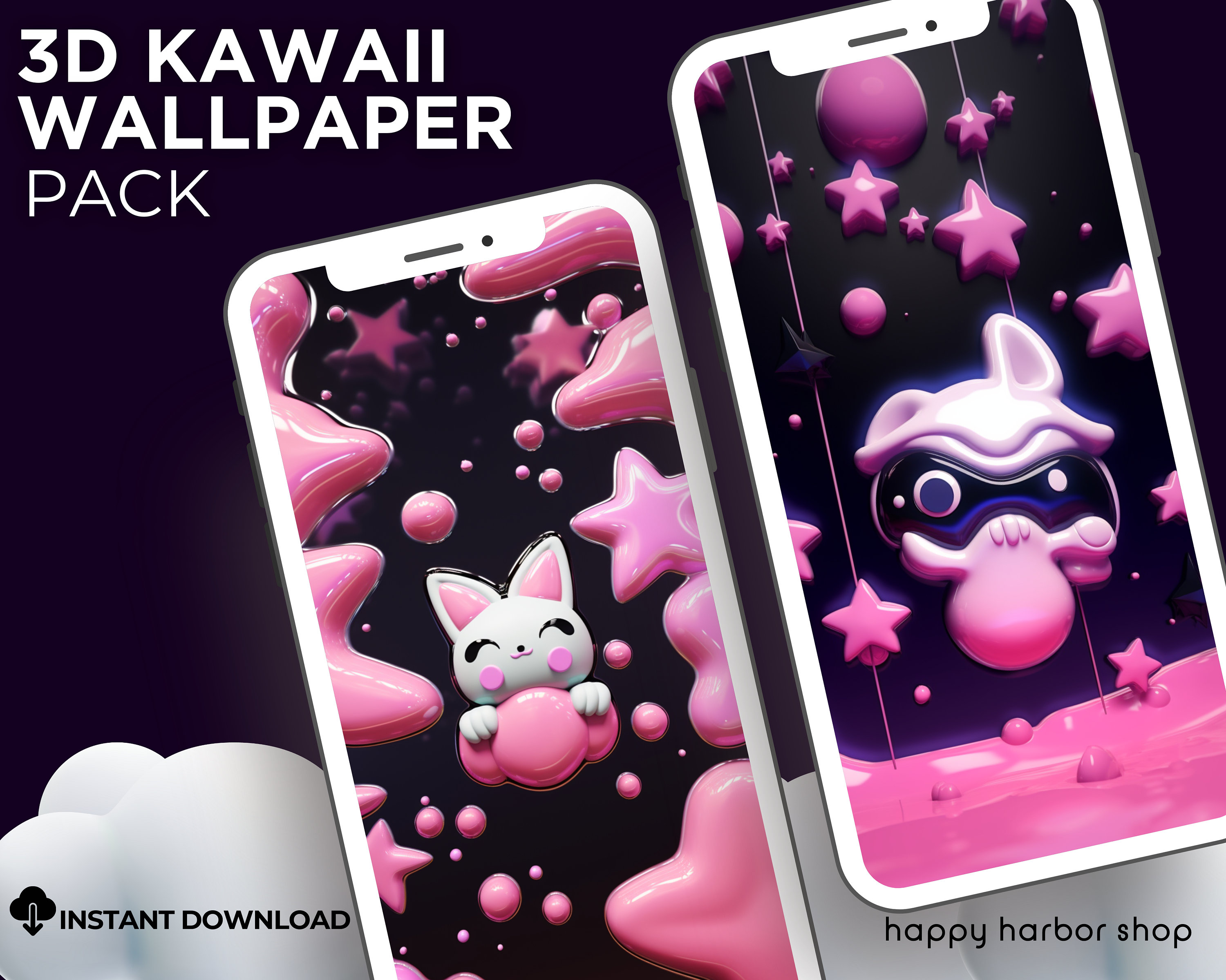 Purple kawaii wallpaper APK for Android Download