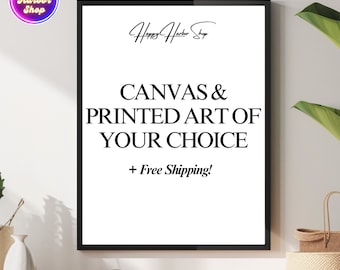 Premium photo canvas and posters, prints any size, custom wall art from your photos and artwork