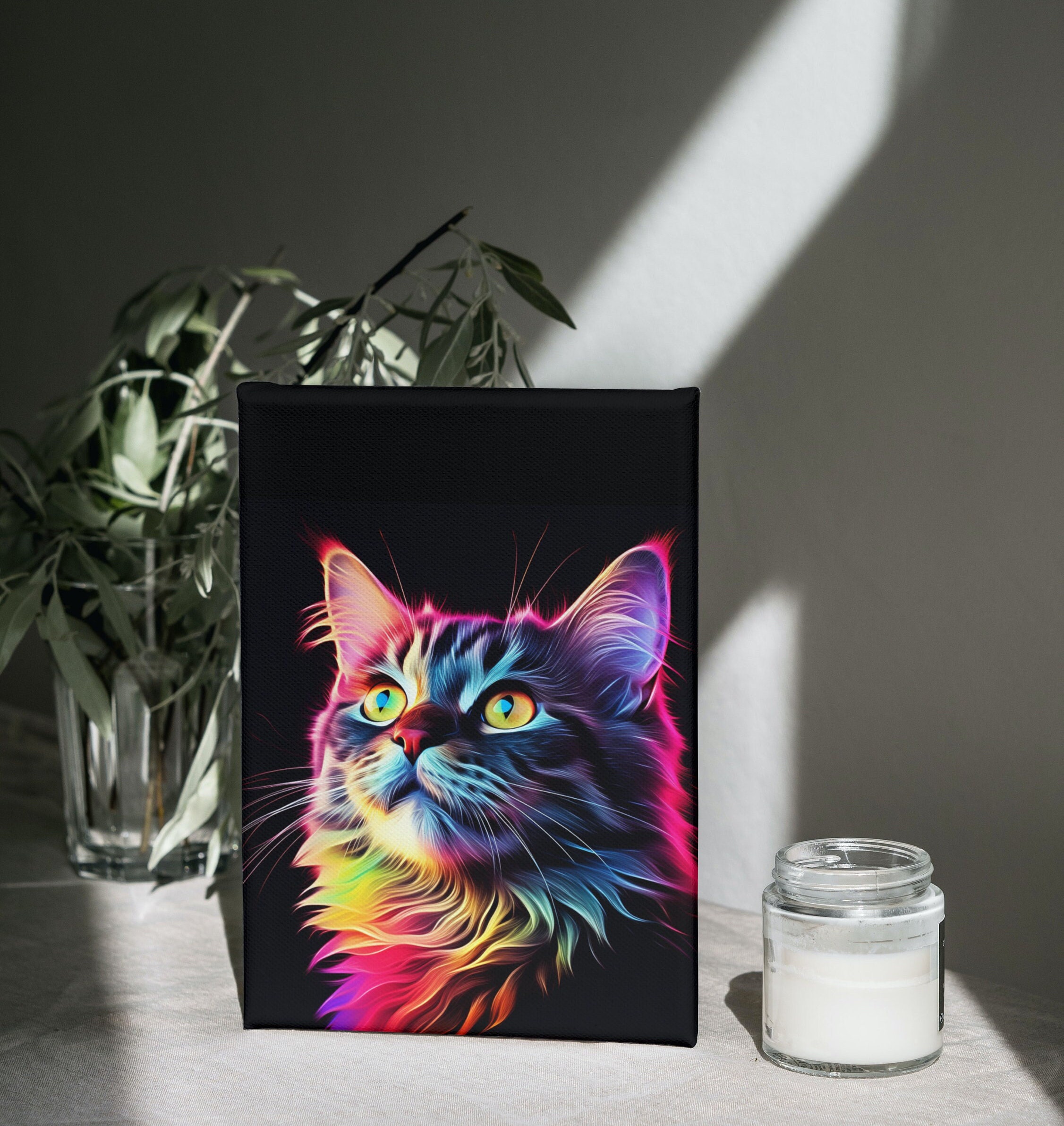 CANVAS Pet Pop Art Custom Pop Art Pet Portrait Hand Drawn Etsy