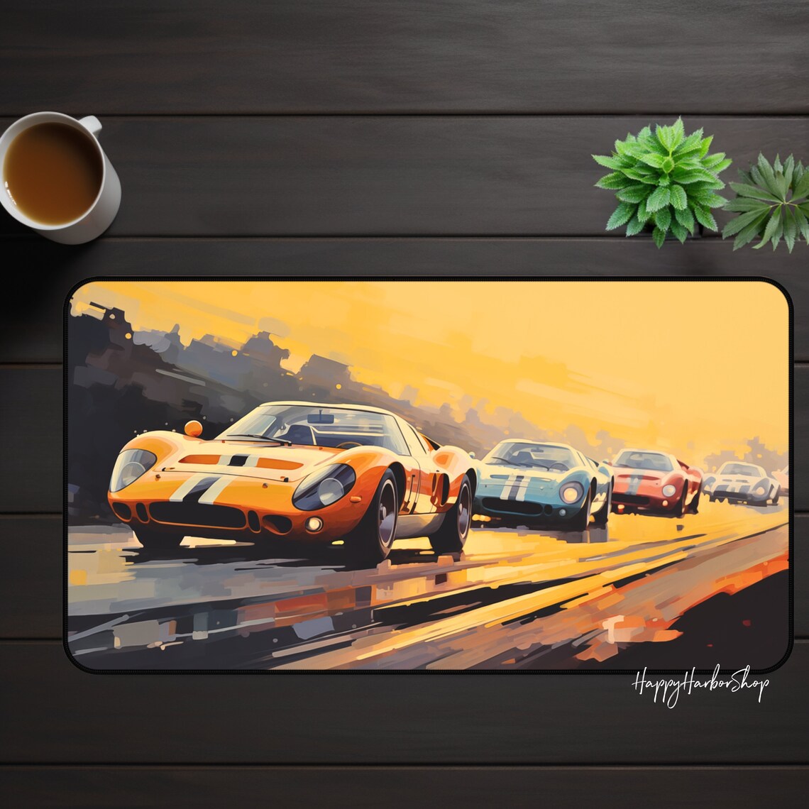 Race Car Playmat Design Mousepad, Sports Car Desk Mat, Gaming Desk Mat ...