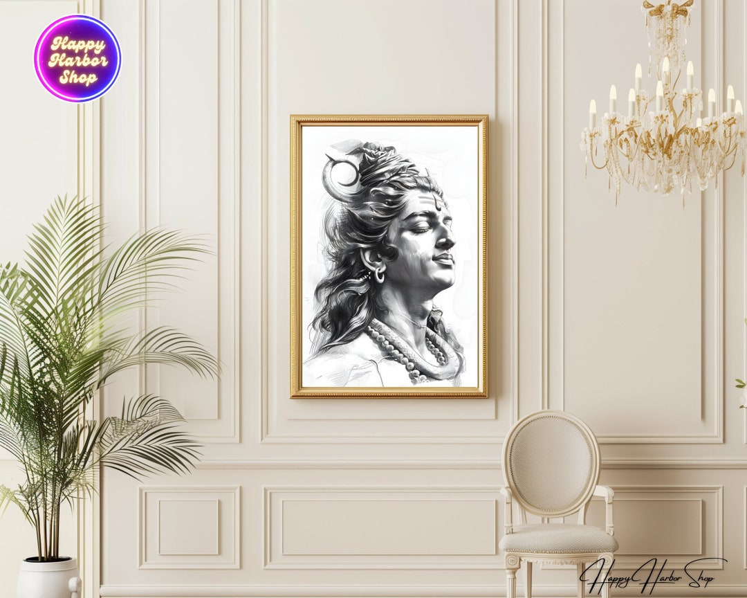 LORD SHIVA Printable Art Shiva God Indian Traditional Shiva Artwork LORD SHIVA Printable Art Shiva God Indian Traditional Shiva Artwork
