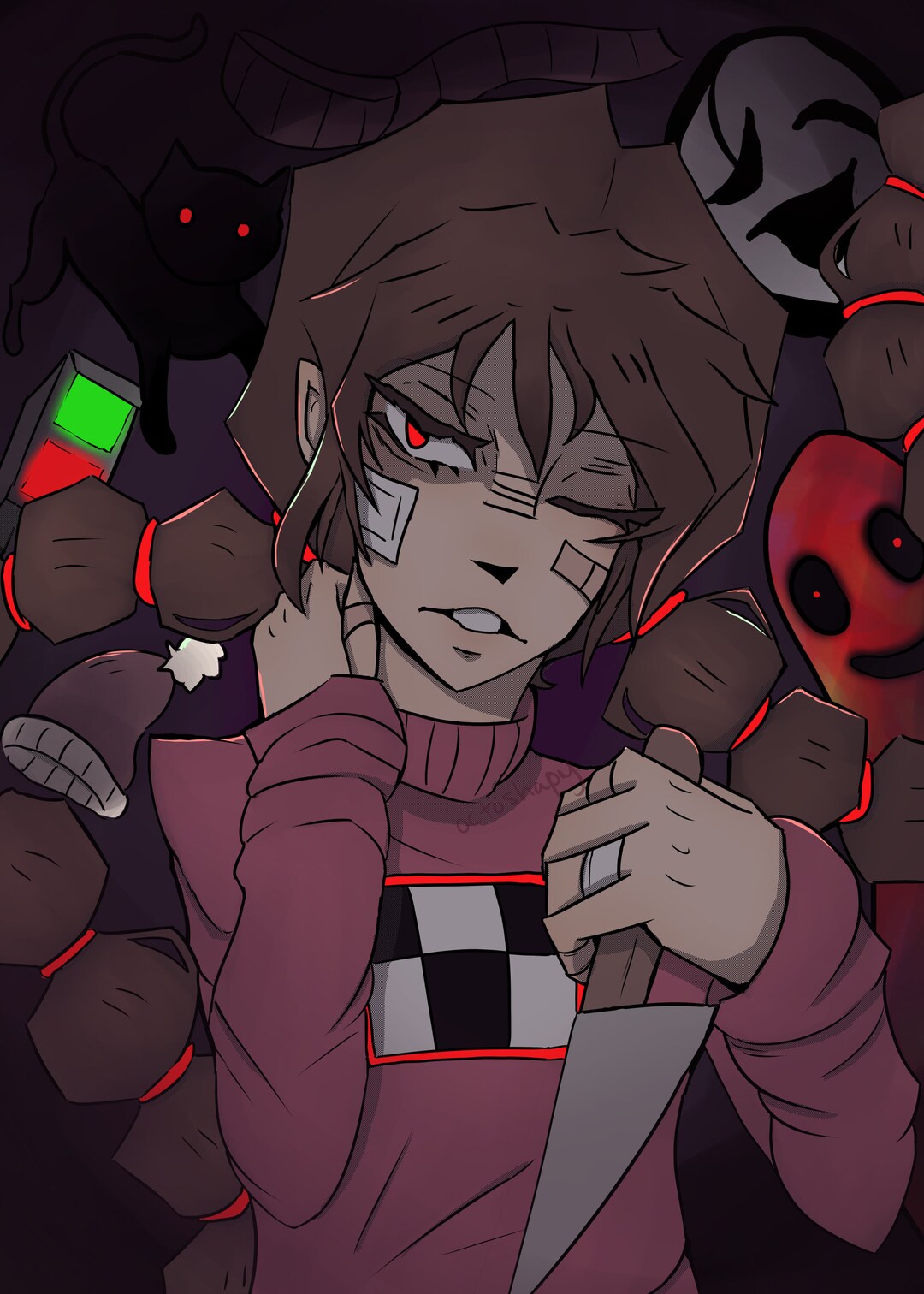 Yume Nikki Dream Diary Madotsuki Print 10 X 14 Etsy