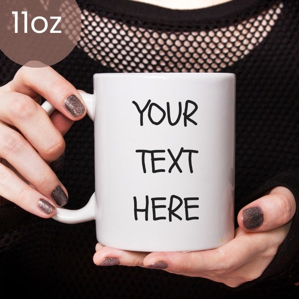 Custom Text Mug Ceramic Mug Custom Design Mug Personalised Coffee Mug Customized Mug Personalized Gift Ideas Fathers Day Gift for Dad