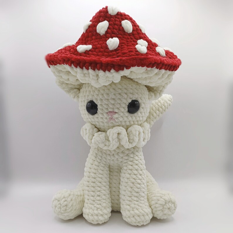 Mushroom Cat PDF Crochet Pattern Etsy
