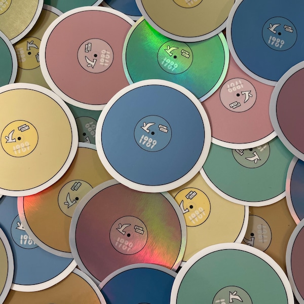 1989 Inspired - Vinyl Record Color Variant Circle Stickers