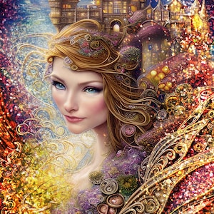 Focused on a castle or a button? Quote Abraham Hicks. Digital download