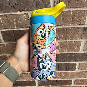 Bluey Kids Water Bottle l Bluey Water Bottle l Bluey Tumbler l Bluey Kids Tumbler l Bluey Kids Cup l Bluey Cup l Bluey Tumbler