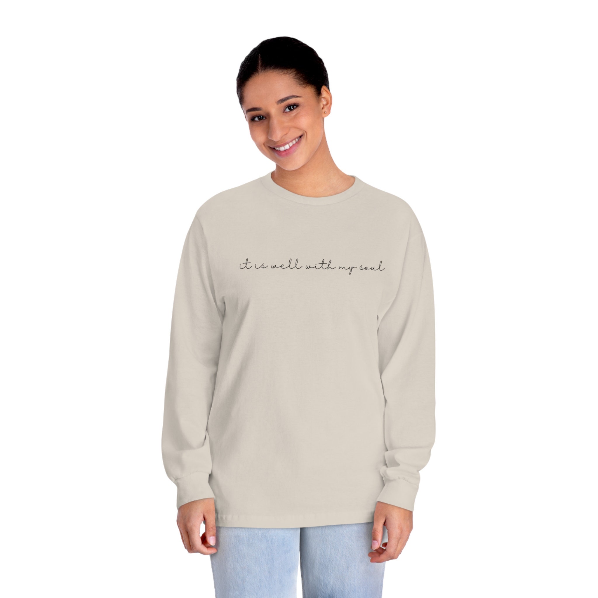 It is Well With My Soul Leopard Print Christian Bow Long Sleeve It is Well With My Soul Leopard Print Christian Bow Long Sleeve