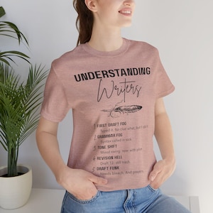 Understanding Writers Tee  | Perfect Gift for Authors | Creative Writing Humor | Writers Block Tee | Literary Gifts