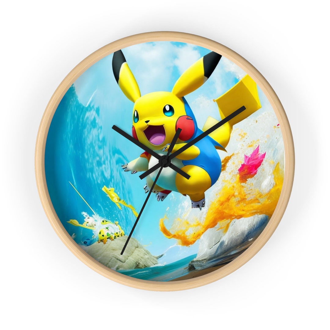 Pokemon Wall Clock Etsy