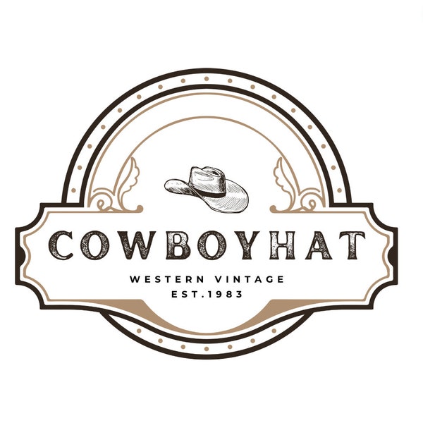 western logo canva, western business logo canva, western logo design, western logo, cowboy logo, vintage logo, vintage store logo