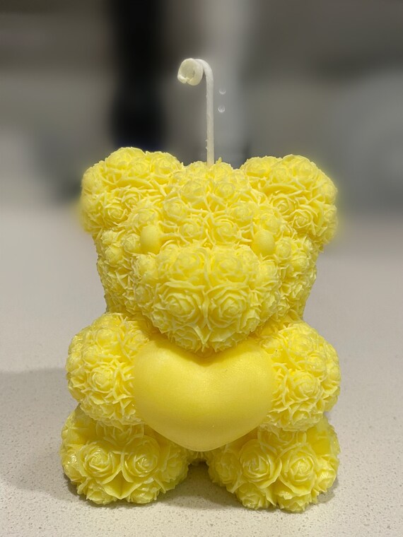 Teddy Bear Heart Candle, Wedding Favor Canada