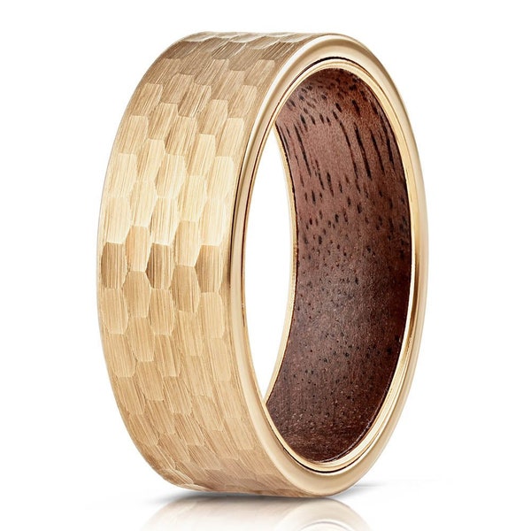 Bague Homme Gravée Gold