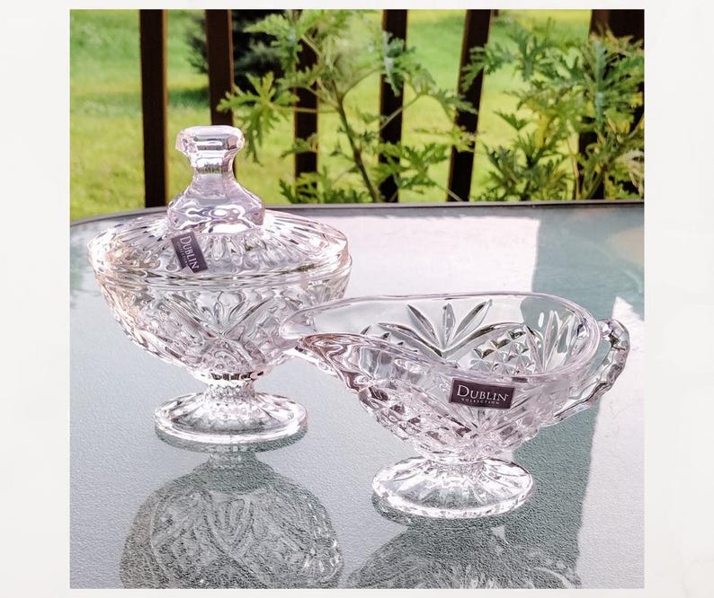 Godinger Dublin Creamer and Sugar Bowl Set - Thumbnail 3