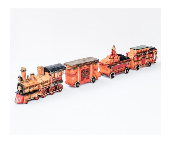 Vintage 4 Piece Holiday Express Train Set. Holiday Collections. Christmas Train Set. Christmas Decor. Decorative Train. Vintage Christmas Etsy
