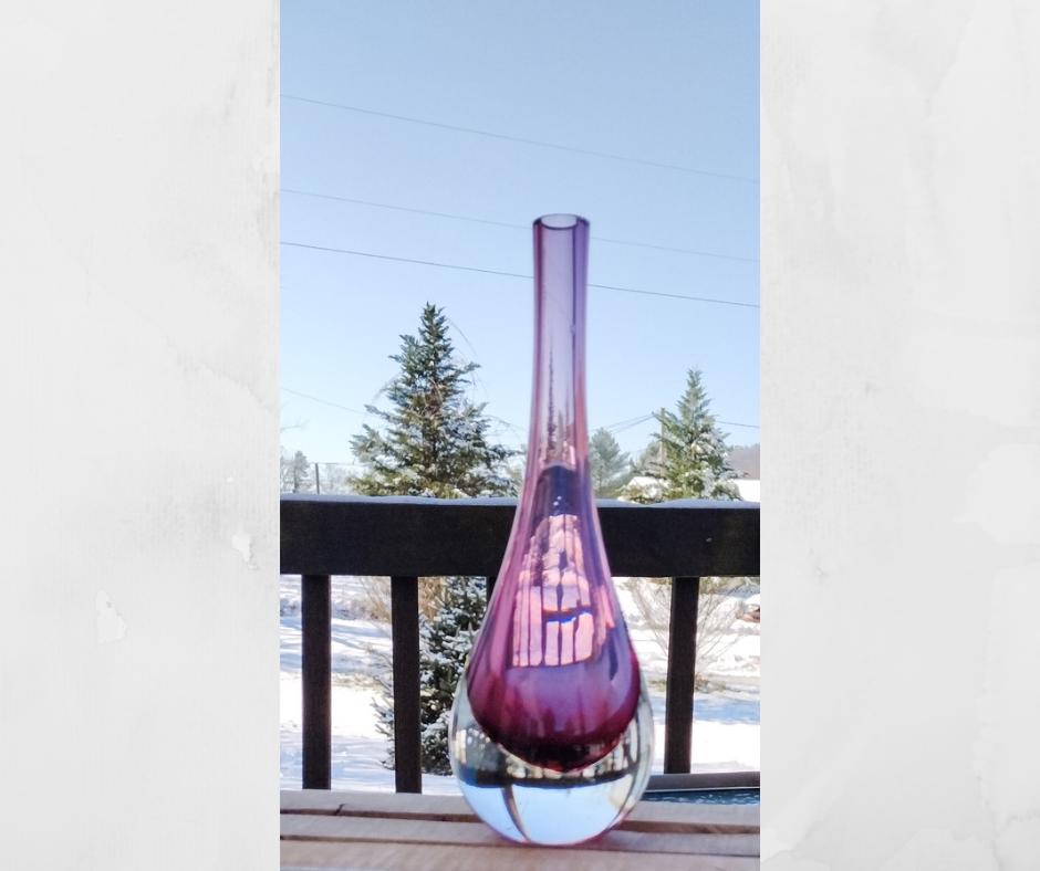 Purple Murano Vase - Etsy