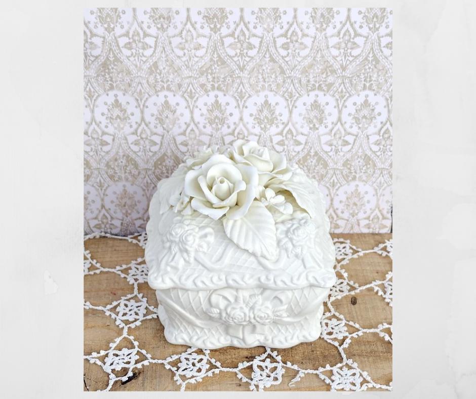 Bisque Roses Trinket - Etsy