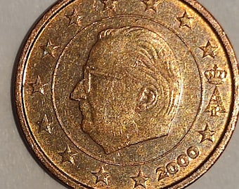 2 cent coin Belgium 2000