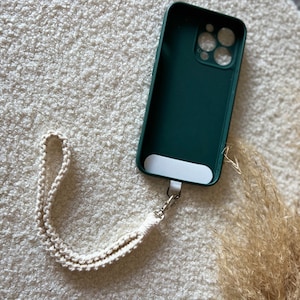 Mobiele telefoonriem, telefoonsnoer, sleutelkoord, telefoonsieraden, handgemaakte macrame met universele adapter