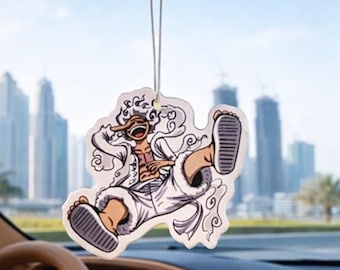 Luffy Anime Car Air Freshener, One Piece Car Decor ,Straw Hat Pirate Gift Manga Car Accessory ,Car Fragrance Tree