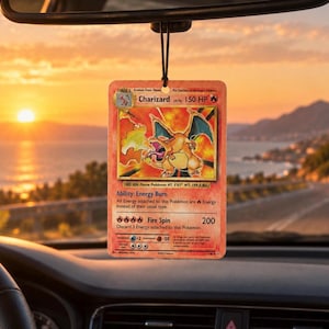 Pokémon Charizard billuftfräschare | Charizard luftfräschare | Pokémon bilhänge | Gamerpresent | Billuftfräschare