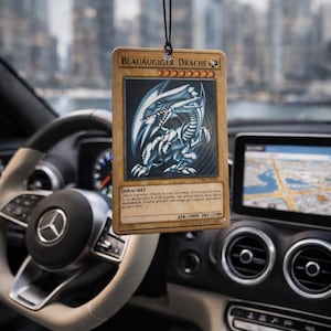 Deodorante per auto Drago Bianco Occhi Blu Yu-Gi-Oh - Regalo Anime - Deodorante per auto Drago Occhi Blu - Deodorante per auto - Nuova fragranza per auto