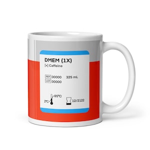 DMEM [+] Caffeine (Cell Culture Media Novelty Mug)