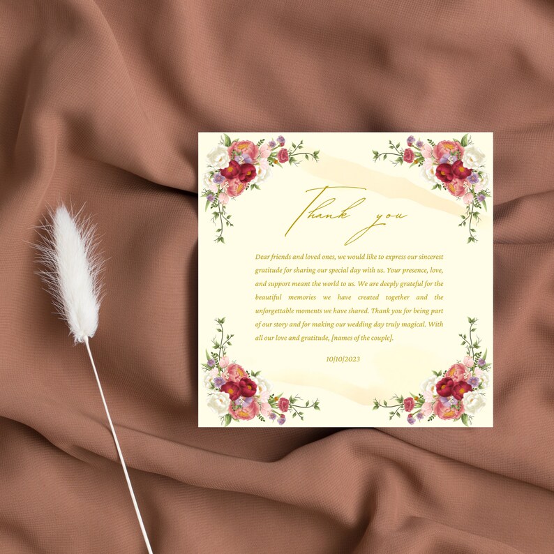 tarjeta de invitaciones de boda digitales con estilo plantillas en Canva para hacerlo fácil y divertido imagen 3