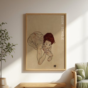 Egon Schiele Poster | Egon Schiele Print | Birthday Gift | Vintage Wall Art | Vintage Decoration for Bedroom | Egon Schiele Fine Art Print