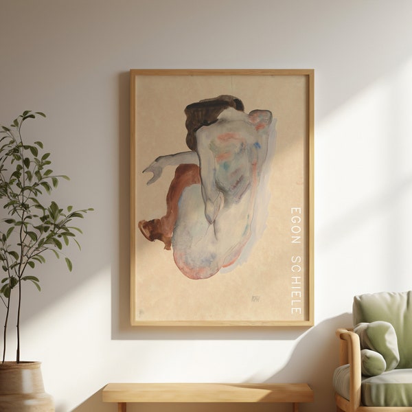 Affiche d'Egon Schiele | Art mural Egon Schiele | Cadeau d'anniversaire | Pendaison de crémaillère | Décoration moderne pour chambre à coucher | Impression d'art Egon Schiele