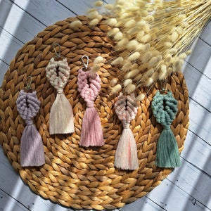 Wedding Favors For Bridesmaids, Bridesmaid Proposal Items, Bachelorette Gifts For Bridesmaids, Bridesmaid Box Ideas, Macrame Name Keychain