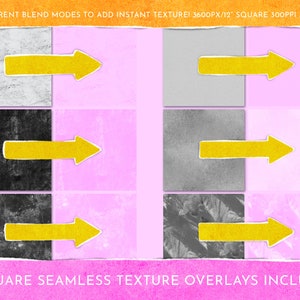 The Pattern Maker Canvas for Procreate, Texture Brushes and Seamless Canvas Texture Overlays for Surface Pattern Design image 7