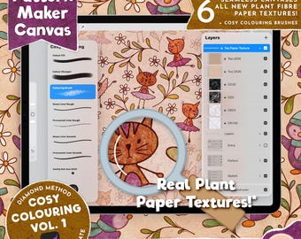 パターンメーカーキャンバス：心地よい塗り絵 Vol.1、ダイヤモンドメソッドキャンバスでシームレスなテクスチャで独自のパターンを描き、色付け