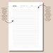 Lined Notes Page Printable | Note-taking Template | Notes Template ...
