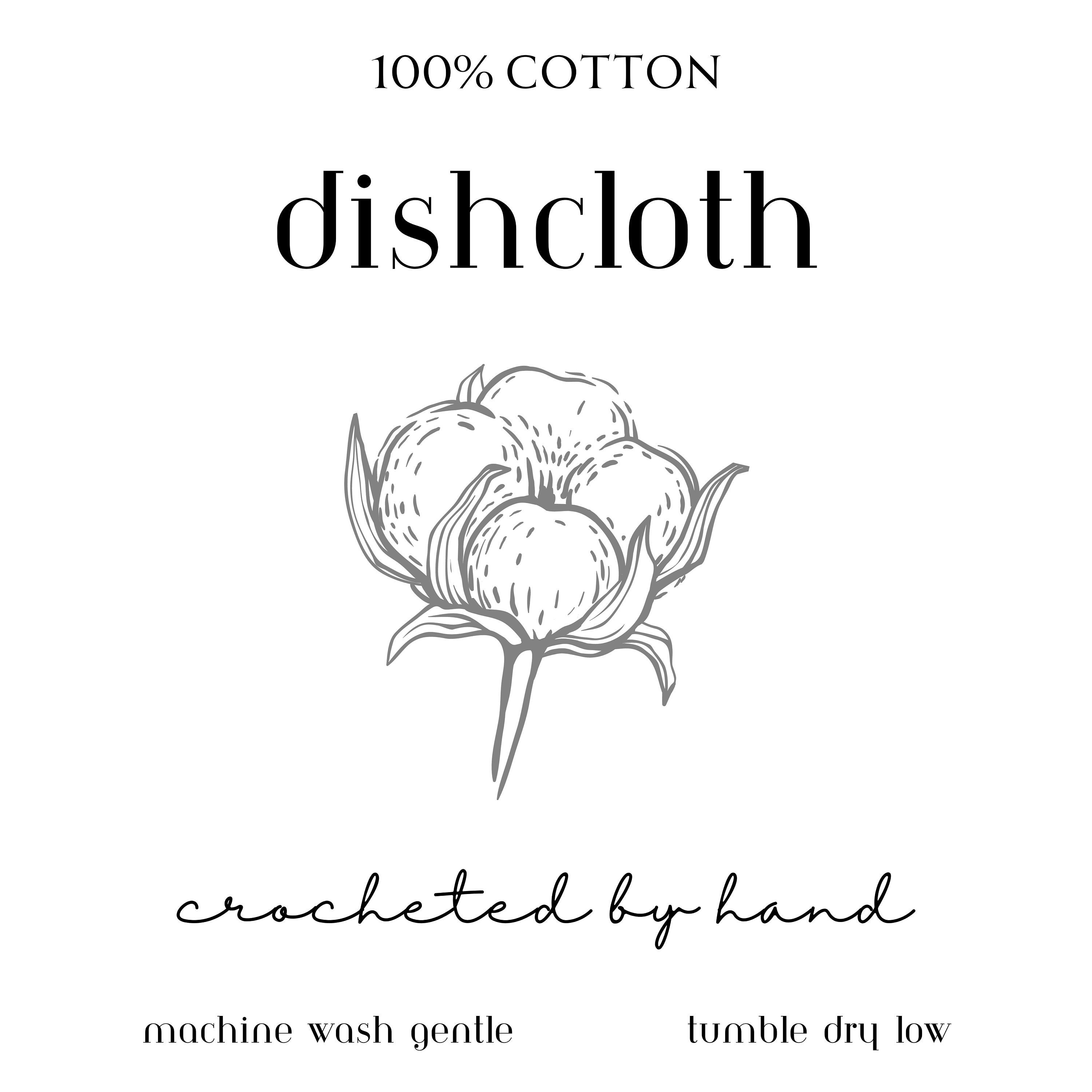 PRINTABLE Labels Handmade Dishcloth Washcloth Wrap Instant Digital ...